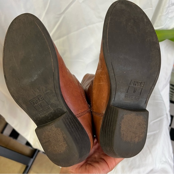 FRYE Melissa Button Rodeo Western Cowboy Leather Boots 13Y Youth Kids Boys Girls - Picture 2 of 14